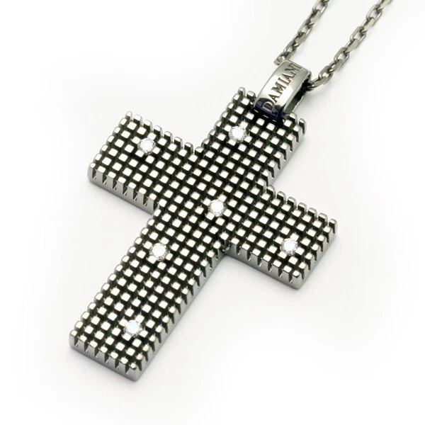 Collar Cruz Damiani Metropolitan Dream 20038931 Collar Oro Negro Diamantes - Imagen 1 de 3