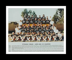 PITTSBURGH STEELERS SUPER BOWL 14 CHAMPIONS MATTED TEAM PHOTO - Picture 1 of 1