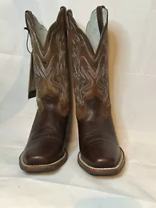 Ariat Damen Cowboystiefel eckige Zehenpartie braun Größe 9 1/2 Advance Torque Stabilität - Bild 1 von 10