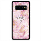 Personalised Marble Name Phone Case Plastic Cover For Samsung S20 S10 Plus S9