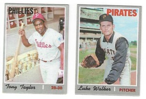 1970 Topps Baseball Cards Singles #301 to #500