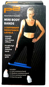 p2 Resistance Training Mini Body Bands - 3 Different Levels - Fitness Bands - Picture 1 of 4