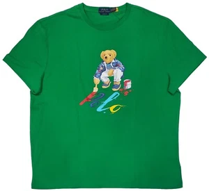Polo Ralph Lauren Big & Tall Green Teddy Bear Tee Brand New Size 3XLT - Picture 1 of 1