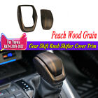 2x Peach Wood Grain Gear Shift Knob Shifter Cover Trim For Toyota Rav4 2019-2023