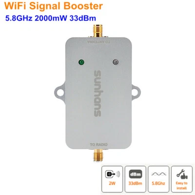 Sunhans 2000mW 5.8GHz Indoor WiFi Signal Booster Wireless FPV Range Amplifier - Image 1 of 4