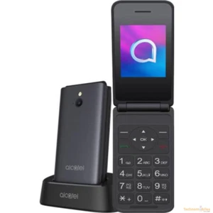 Alcatel 3082x Sim free Flip 4G Phone Black - Afbeelding 1 van 5