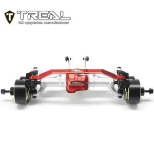 Ensemble d'essieux à portail avant en aluminium Treal Hobby pour Traxxas TRX-4M (argent) - Photo 1/3