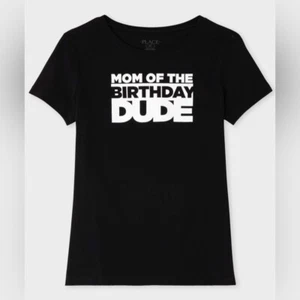 🆕 Kinder Platz Mama vom Geburtstag Dude Medium schwarz weiß super weiches Shirt - Bild 1 von 9