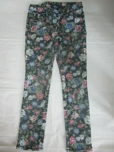 Jordache Girl's Floral Print Pull-on Elastic Waist Pants /Jeggings Size S (6-6x) - Picture 1 of 12