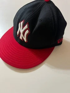 New York Yankees Mütze New Era 59Fifty Cap schwarz rot tailliert Gr. 7 1/2 NY MLB - Bild 1 von 4