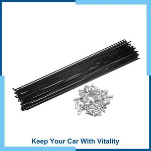 Universal Pack (40) Bicycle Steel Spokes 14G Bike Spoke 292mm Length with Nipple - Picture 1 of 7