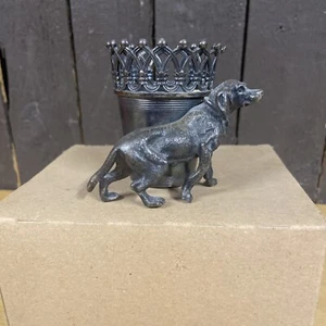 JAMES W. TUFTS, BOSTON, MASS. SILVERPLATE MATCH / TOOTHPICK HOLDER Bird Dog - Picture 1 of 11