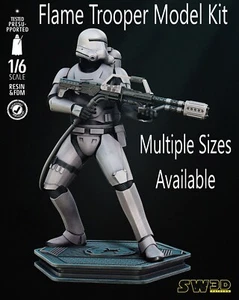 Flame Trooper 3D Printed Model Kit – Multiple Sizes – Star Wars Collectible - Picture 1 of 9