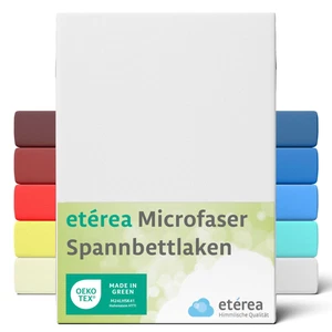 Microfaser Spannbettlaken Laken Bettlaken Spannlaken etérea Fachhandel Qualität - Bild 1 von 58