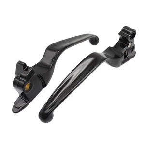 2015-2023 Motorbike Black Handle Brake Clutch Levers For Harley Softail Models🔥 - Picture 1 of 7