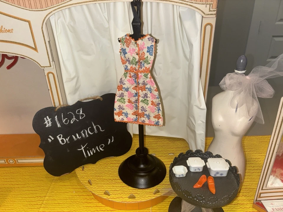 Traje Barbie vintage años 60 #1628 Brunch Time casi completo ¡Excelente! Foto 1 de 4