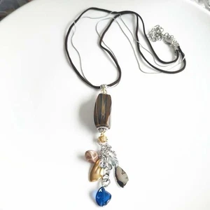 28" Chicos Boho Charms Tassel Pendant Necklace Chic Women Party Vacation Jewelry - Picture 1 of 5