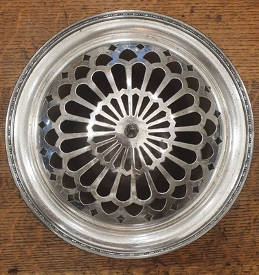 Plato de Plata Flor Rana Cuenco Pieza Central Guilford EPNS De Colección Formal Foto 1 de 4