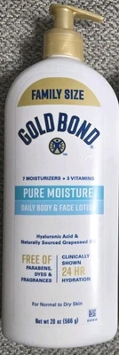 Gold Bond Pure Moisture Daily Body & Face Lotion Family Size 20 oz Normal Dry - Image 1 of 2