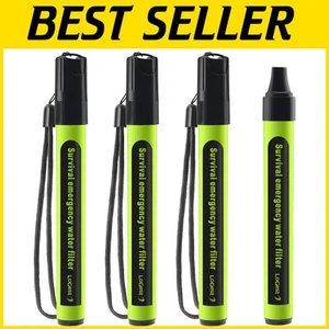 Lightweight Carbon Fiber Water Filter Straws - 600L Capacity for Adventures - Picture 1 of 9