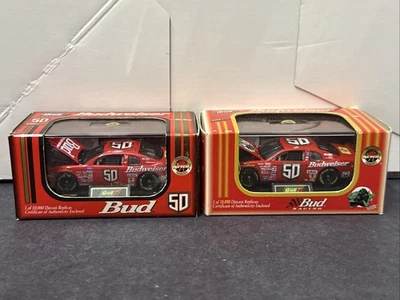 Lot Of 2 1998 Ricky Craven #50 Budweiser/Louie 1/64 Revell NASCAR Diecast New - Image 1 of 4