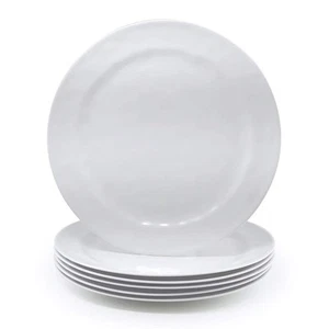 Melamine Plates set of 6, 10-inch 100% Melamine Dinner Plates for Everyday Us... - Picture 1 of 4
