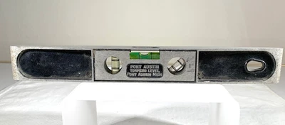 VINTAGE PORT AUSTIN 9" TORPEDO LEVEL ~ALUMINUM? ~ PORT AUSTIN, MICH. - Image 1 of 4