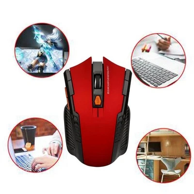 Mouse Mice Laptop Computer Wireless PC Optical Scroll Cordless USB J3C2 USH O2Z2 - Image 1 of 4