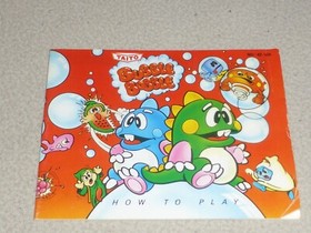 NINTENDO NES BUBBLE BOBBLE INSTRUCTION MANUAL BOOKLET ONLY TAITO