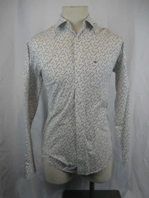 Mens Casa Moda 100% Baumwolle Cotton Floral Print LS Casual Shirt sz S 37/38 - Image 1 of 4