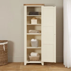 Cheshire Cream Painted Single Shaker Linen Storage Cupboard - WW74-LIN - Picture 1 of 12