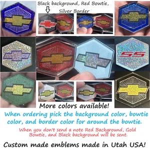 79 Grill Emblem Fits 1979 Chevrolet El Camino & Malibu CUSTOM COLORS & DESIGNS - Picture 1 of 22
