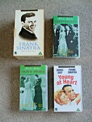 FRANK SINATRA GOLDEN CLASSICS BOX SET.3 VHS VIDEOS.HIGHER & HIGHER, STEP LIVELY - Image 1 of 2