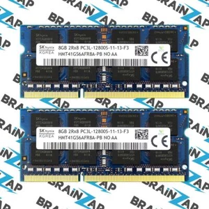 16 GB (2x 8 GB) DDR3 Hynix HMT41GS6AFR8A-PB SO-DIMM - 2Rx8 PC3L-12800S-11-13-F3 - Foto 1 di 1