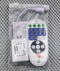 DC LED 12V 24V Light Dimmer Wireless IR 23Keys Remote Controller 6A 72W - Picture 1 of 2