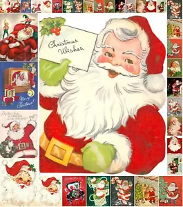 Decoupage Paper Pack 35 Sheets 6"x8" Christmas Santa Vintage Styled Christmas... - Picture 1 of 4