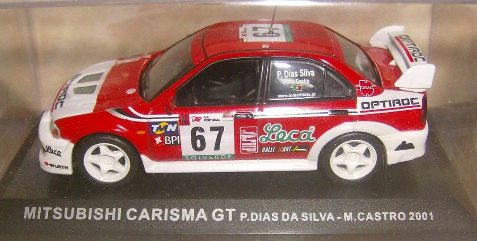 Mitsubishi Carisma Gt #67 Portugal Rally 2001 da Silva Castro ixo altaya 1/43 - Immagine 1 di 1