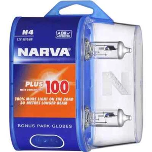 Narva 48872BL2 H4 Plus 100 Longer Life Headlight Globes 12V 60/55W Twin Pack - Picture 1 of 5