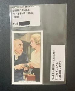 GORDON HARKER - BINNIE HALE 1935 Gallaher Famous Film Scenes #35 Tobacco Card - Picture 1 of 2