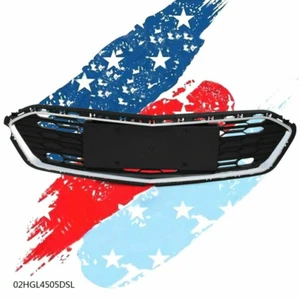 Fit For 2016-2018 4-Door Chevrolet Cruze Chrome Black Front Bumper Lower Grille - Picture 1 of 12