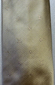 Louis Vuitton Paris Monogram Classic Gold Mens 100% Silk Neck Tie Made in Italy - Picture 1 of 4