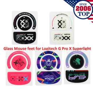 Tempered Glass Mouse feet Sticker for Logitech G Pro X Superlight Wireless Mouse - Picture 1 of 6