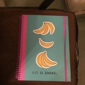 LETS GO BANANEN A4 PROJEKT NOTIZBUCH 5 ABSCHNITTE GEBURTSTAG WEIHNACHTEN PLANUNG - Bild 1 von 2