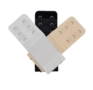 Elastische BH Verlängerung  mit Gummi 32 mm in der Farben Beige Schwarz Weiß 2er - Bild 1 von 8