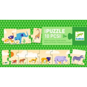 Djeco Big and Small 10 Piece Puzzle - Picture 1 of 2