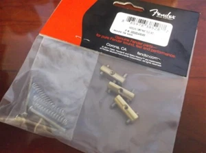 NEW - Genuine Fender Vintage Tele Compensated Bridge Saddle Set, 005-8544-049 - Picture 1 of 1