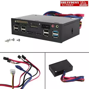 5.25" USB 3.0 SATA eSATA Media Dashboard Card Mult-Reader 20 pin Front Panel - Picture 1 of 12
