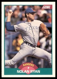 1989 Score Rookie & Traded Nolan Ryan #2T NM+ Or Better Texas Rangers