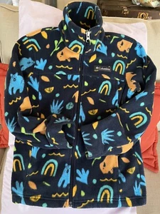 Kids Columbia Fleece Aztec Design Jacket Size S (8) - Picture 1 of 8