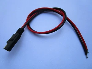 20 pcs SAE Connector DC Power Automotive DIY Cable 14AWG 500mm Red Black New - Picture 1 of 3